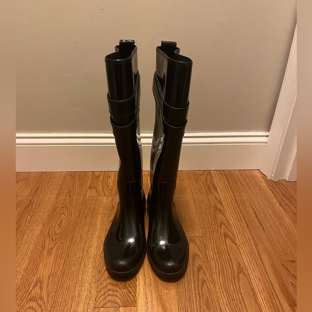 Coach rain boots with gold hardware - Picture 7 of 7